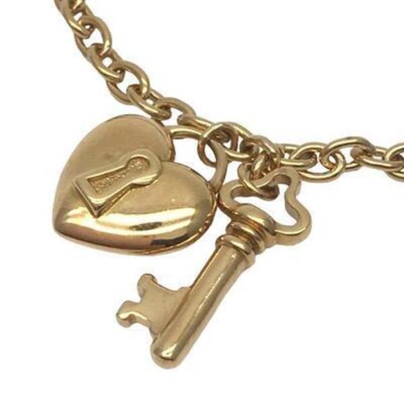 Tiffany Heart Lock Key Bracelet Gold - Picture 2 of 4
